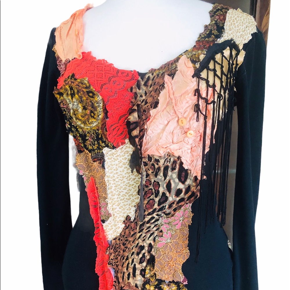 One of a kind wearable art tee shirt!